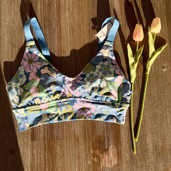 aerie Other - Aerie Blue and Pink Floral Bralette